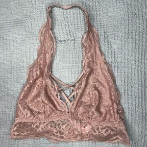 Victoria’s Secret Pink Lace Bralette with Back Clasp Small